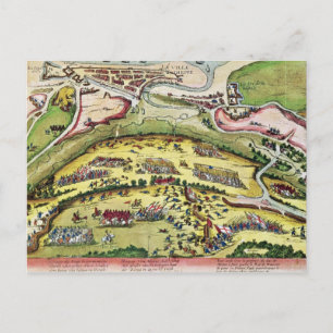 Die Belagerung von Dieppe 1589, 1589-92 Postkarte