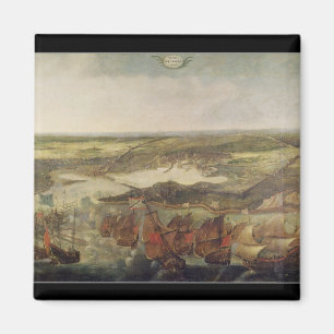 Die Belagerung von La Rochelle im Jahre 1628 Magnet