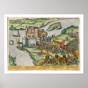 Die Belagerung von Löwen und das Heldentum von Poster