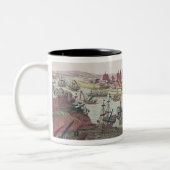 Die Belagerung von Malta, am 12. Juni 1798 Zweifarbige Tasse (Links)
