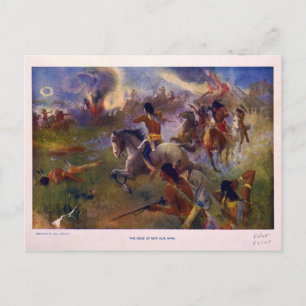 Die Belagerung von New Ulm Minnesota aus dem Dakot Postkarte