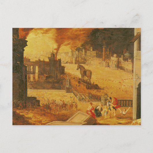 Die Belagerung von Troja Postkarte (Vorderseite)