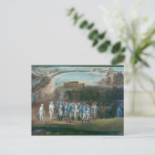 Die Belagerung Yorktown Postkarte (Stehend Vorderseite)