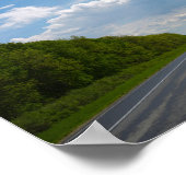 Die belarussische Straße Canola erobert Blume Poster (Ecke)