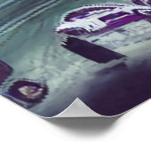 Die belebte Innenstadt | AI Art Poster (Ecke)