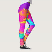 Die belebte Tropical Shore Art Leggings (Rechts)