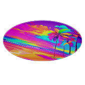 Die belebte Tropical Shore Art Schneidebrett (Ecke)