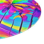Die belebte Tropical Shore Art Schneidebrett (Ecke)