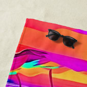 Die belebte Tropical Shore Art Strandtuch (Beispiel)