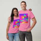Die belebte Tropical Shore Art T-Shirt (Unisex)