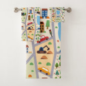 Die belebten Stadtwege für Kinder Badhandtuch Set (Insitu)