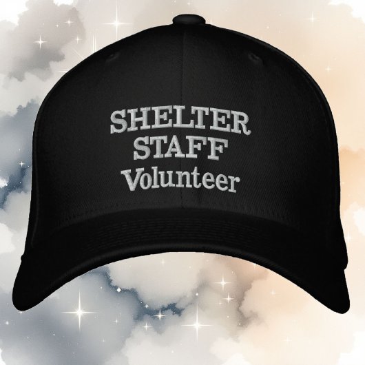 Die Belegschaft des Textschalters für alle Farbver Bestickte Baseballkappe