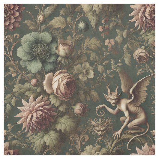 Die beleuchtete Watcher - Gothic Statement Tile Stoff (Muster)