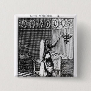 Die Beleuchtung der Sabbat-Kerzen Button