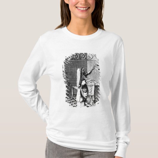 Die Beleuchtung der Sabbat-Kerzen T-Shirt (Vorderseite)