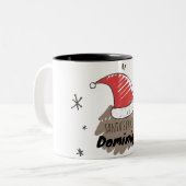 Die beliebte Kaffee-Tasse des Weihnachtsmanns - Pe Zweifarbige Tasse (Vorderseite Links)