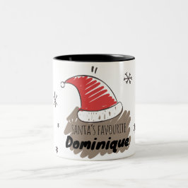 Die beliebte Kaffee-Tasse des Weihnachtsmanns - Pe Zweifarbige Tasse