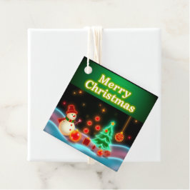 Die beliebte Weihnachts-Neon Holiday Collection Geschenkanhänger