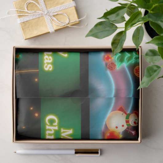 Die beliebte Weihnachts-Neon Holiday Collection Seidenpapier (Geschenk)