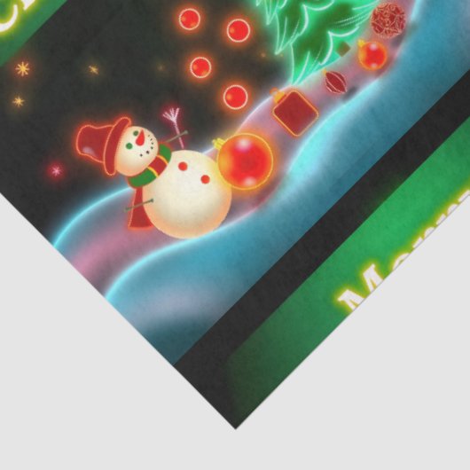 Die beliebte Weihnachts-Neon Holiday Collection Seidenpapier (Ausschnitt)