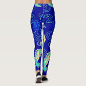 Die beliebteste Neon-Drachenfantasie des chinesisc Leggings (Rückseite)