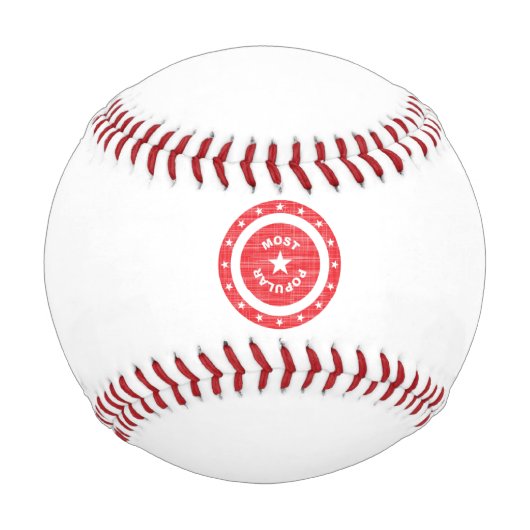 Die beliebteste Red Rubber Ink Briefmarke Baseball (Vorderseite)