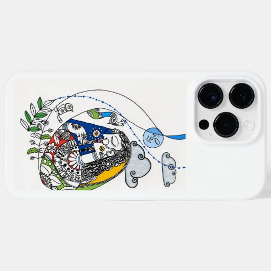 Die beliebtesten indischen Madhubani-🎨 Case-Mate iPhone Hülle (Rückseite (Horizontal))