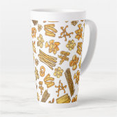 "Die beliebtesten italienischen Lebensmittel und G Milchtasse (Rechte Ecke)