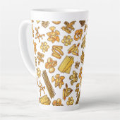 "Die beliebtesten italienischen Lebensmittel und G Milchtasse (Linke Ecke)