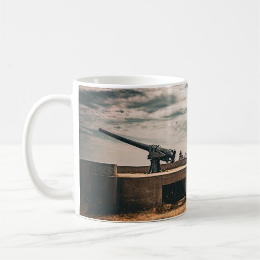 Die Bell Island Batterie Kaffeetasse (Links)