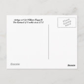 Die Belohnung der Grausamkeit Postkarte (Rückseite)
