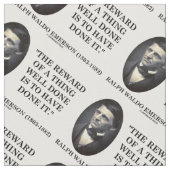 Die Belohnung einer gut gemachten Sache ist, sie g Stoff (Nahaufnahme)