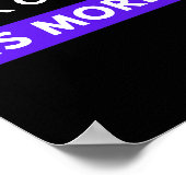 die Belohnung für gute Arbeit ist mehr Arbeit Poster (Ecke)