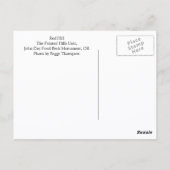 Die bemalten Hügel, Oregon Travel Foto Postkarte (Rückseite)