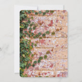 Die bemalten Ziegelsteine Grüne Hochzeit Sichern S Save The Date (Rückseite)