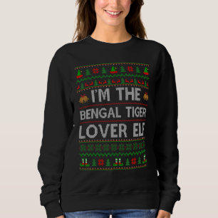 Die Bengalische Tiger Elf Christm passt zur Famili Sweatshirt