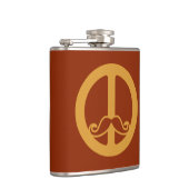 Die benutzerdefinierte Flasche "Peace Stache" Flachmann (Rechts)