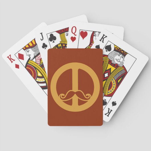 Die benutzerdefinierten Spielkarten des Peace Stac (Rückseite)