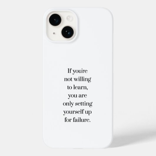 Die Bereitschaft, den iPhone-Fall zu lernen Case-Mate iPhone Hülle (Rückseite)