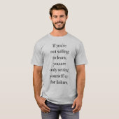 Die Bereitschaft, männlichen T - Shirt zu lernen (Vorne ganz)