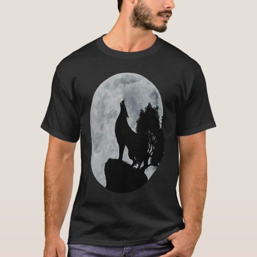 Die Berg-Mens-Wolf-Flagge T-Shirt (Vorderseite)