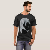 Die Berg-Mens-Wolf-Flagge T-Shirt (Vorne ganz)