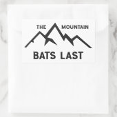 Die Bergboote sind die letzten Rechteckiger Aufkleber (Tasche)