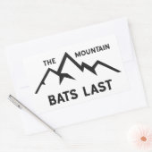 Die Bergboote sind die letzten Rechteckiger Aufkleber (Umschlag)