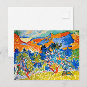 Die Berge bei Collioure   Andre Derain   Postkarte