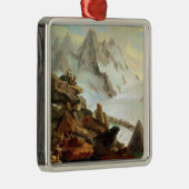 Die Berge bei Lauteraar, 1776 Silbernes Ornament (Rechts)