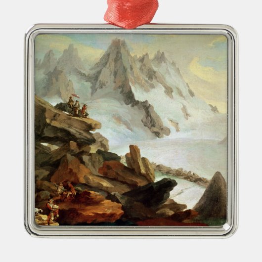 Die Berge bei Lauteraar, 1776 Silbernes Ornament (Vorne)