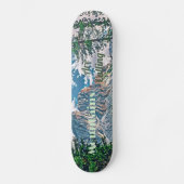 Die Berge bezeichnen Schneebäume als Pristine Skateboard (Vorderseite)