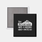Die Berge nennen Berge Magnet (Vorderseite/Rückseite)