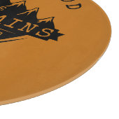 Die Berge nennen das Orange Cutting Board Schneidebrett (Ecke)